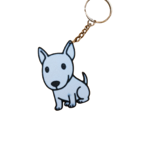 Klíčenka Bulteriér bílý